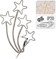 Рождественское украшение Звезда, 43x5x72 см цена и информация | Рождественское украшение CA1031, 10 см | pigu.lt