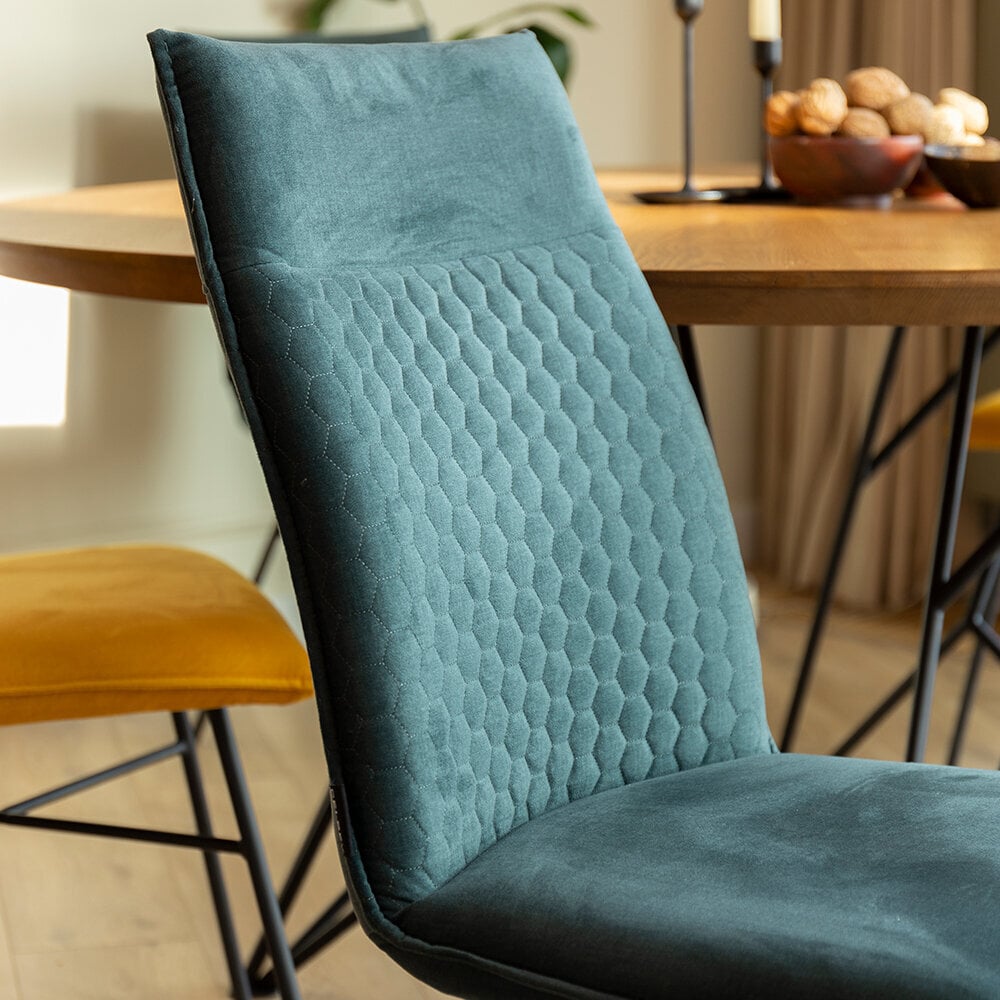 2-jų kėdžių komplektas Selsey Carlyn, žalias kaina ir informacija | Virtuvės ir valgomojo kėdės | pigu.lt