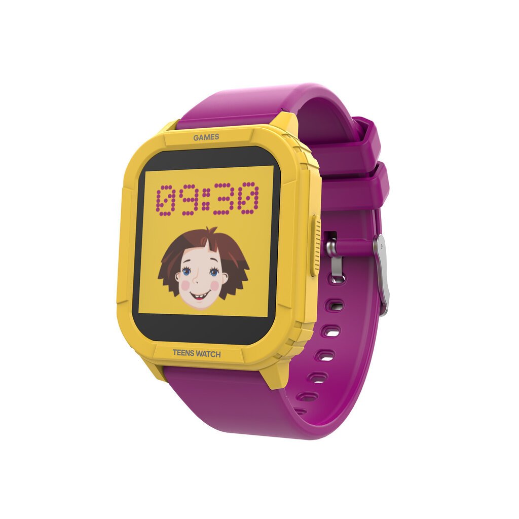Sponge Kakė Makė Geltonas/Violetinis kaina ir informacija | Išmanieji laikrodžiai (smartwatch) | pigu.lt