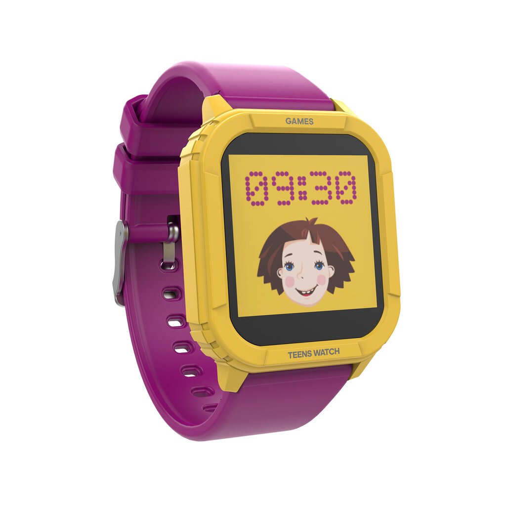 Sponge Kakė Makė Geltonas/Violetinis kaina ir informacija | Išmanieji laikrodžiai (smartwatch) | pigu.lt