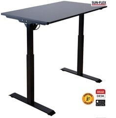 Регулируемый по высоте стол SUN-FLEX® EASYDESK ELITE, черный цена и информация | Компьютерные, письменные столы | pigu.lt