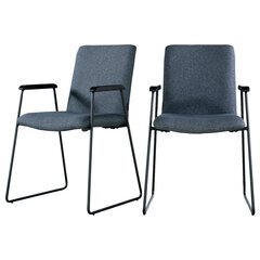 2-jų kėdžių komplektas Selsey Alake, mėlynas kaina ir informacija | Virtuvės ir valgomojo kėdės | pigu.lt