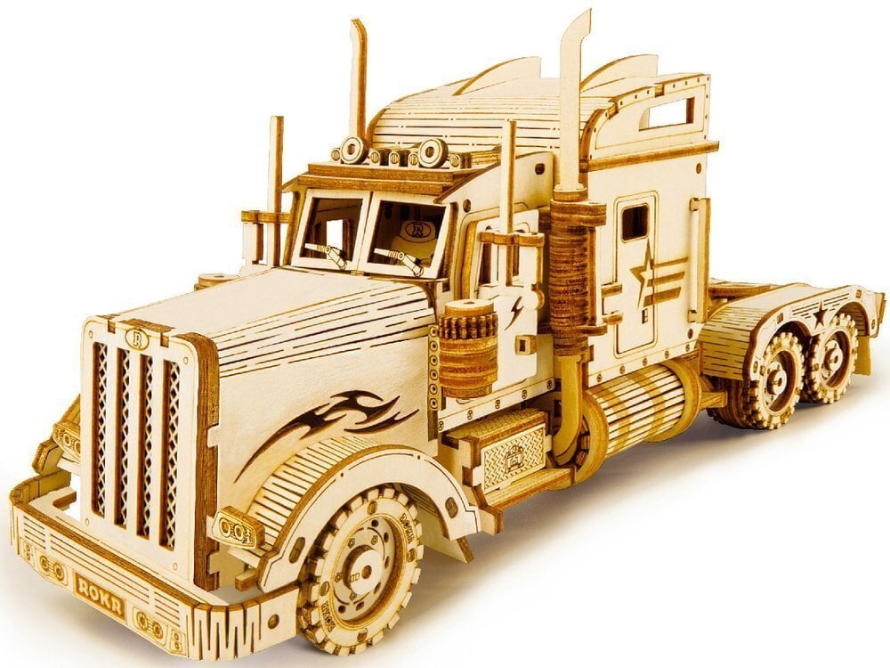 Medinis 3D galvosūkis Robotime Heavy Truck kaina ir informacija | Konstruktoriai ir kaladėlės | pigu.lt