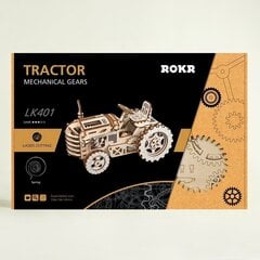Medinis 3D galvosūkis Robotime Traktorius kaina ir informacija | Konstruktoriai ir kaladėlės | pigu.lt