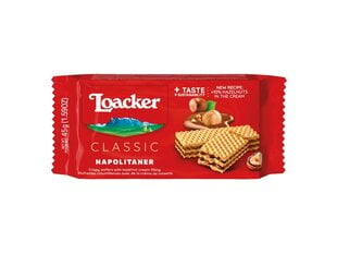 Vafliai Loacker Classic Napolitaner, 45 g kaina ir informacija | Saldumynai | pigu.lt