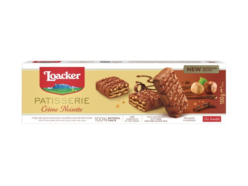 Vafliai Loacker Gran Pasticceria Creme Noisette, 100 g kaina ir informacija | Saldumynai | pigu.lt