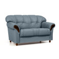 Sofa Rosa 2S K, šviesiai mėlyna/juoda