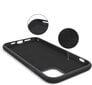 Hallo Liquid Silicone Back Case silikoninis dėklas, skirtas Apple iPhone 11 Pro Max, juodas kaina ir informacija | Telefono dėklai | pigu.lt