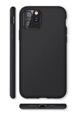 Hallo Liquid Silicone Back Case silikoninis dėklas, skirtas Apple iPhone 11 Pro, juodas kaina ir informacija | Telefono dėklai | pigu.lt
