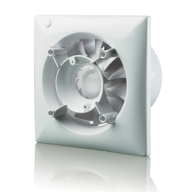Ištraukimo Ventiliatorius Vlano A-GLAS T WH su Balto Stiklo Panele цена и информация | Vonios ventiliatoriai | pigu.lt