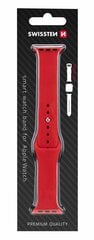 Swissten Silicone Band Red kaina ir informacija | Išmaniųjų laikrodžių ir apyrankių priedai | pigu.lt