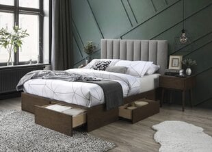 Кровать Halmar Gorashi, 160x200 см, серый/коричневый цена и информация | Кровати | pigu.lt
