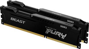 Kingston Fury Beast (KF318C10BBK2/16) цена и информация | Оперативная память (RAM) | pigu.lt