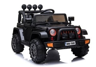 Dvivietis vaikiškas elektromobilis Jeep 4x4, juodas kaina ir informacija | Elektromobiliai vaikams | pigu.lt