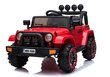 Dvivietis vaikiškas elektromobilis Jeep 4x4, raudonas kaina ir informacija | Elektromobiliai vaikams | pigu.lt