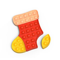 Силиконовая игра POP IT "Рождественский носок", головоломка цена и информация | Настольные игры, головоломки | pigu.lt