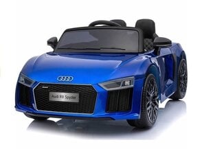 Электрический спортивный автомобиль для детей Audi R8 Spyder, синий цена и информация | Электромобили для детей | pigu.lt