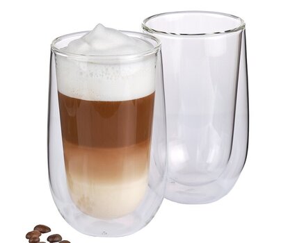 Чашки Verona для кофе латте, 350 мл цена и информация | Стаканы, фужеры, кувшины | pigu.lt