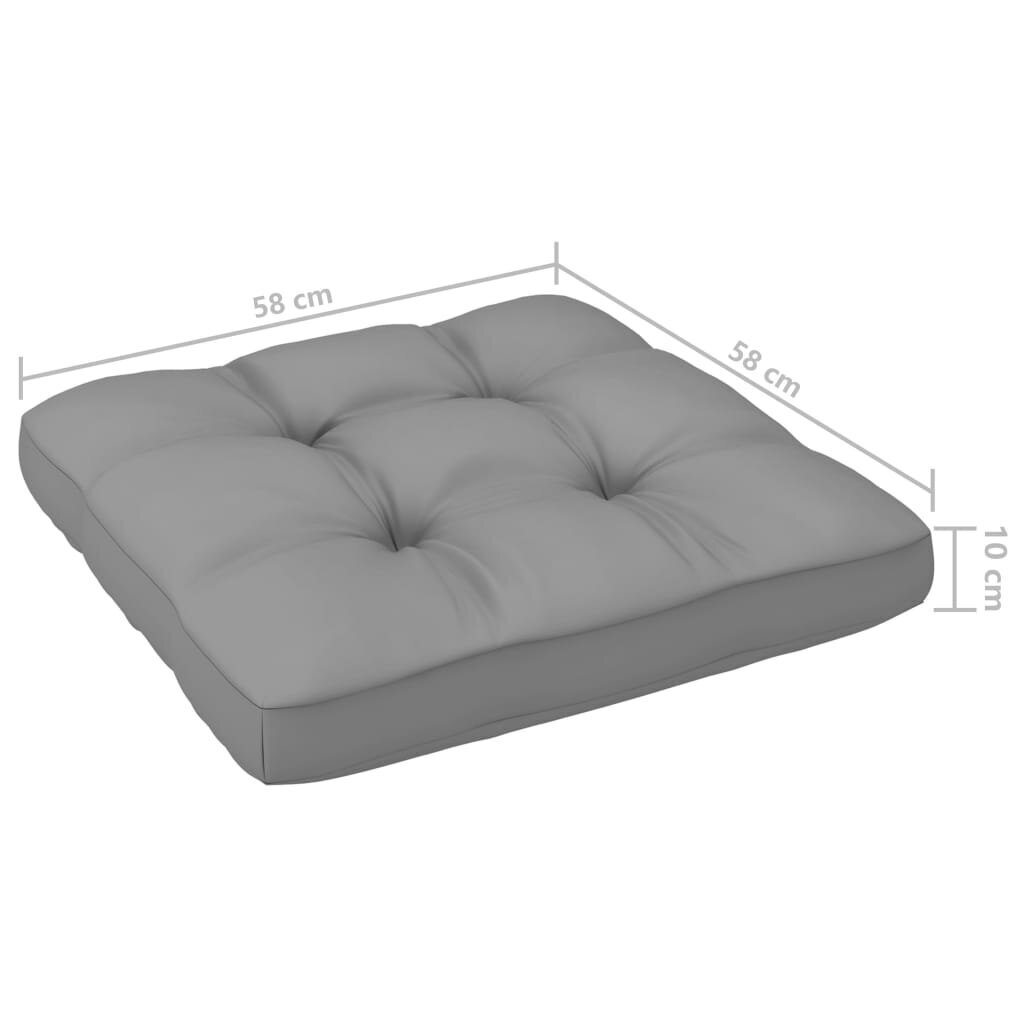 Sodo komplektas su pagalvėlėmis, 6 dalių, rudas kaina ir informacija | Lauko baldų komplektai | pigu.lt