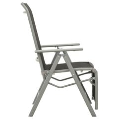 Atlošiama sodo kėdė, pilka kaina ir informacija | Lauko kėdės, foteliai, pufai | pigu.lt