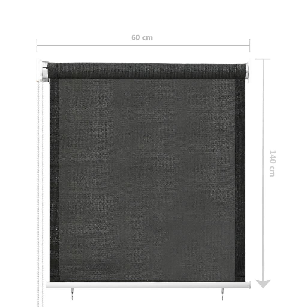 Lauko roletas, 60x140 cm, pilkas kaina ir informacija | Roletai | pigu.lt