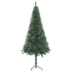 Dirbtinė kampinė Kalėdų eglutė vidaXL, žalia, 150 cm, PVC цена и информация | Искусственные елки | pigu.lt