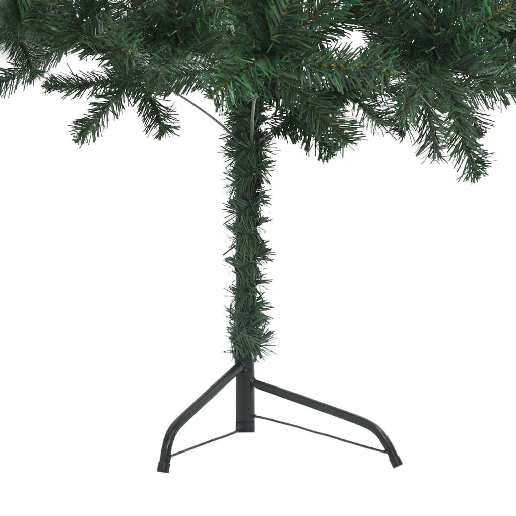 Dirbtinė kampinė Kalėdų eglutė vidaXL, žalia, 180 cm, PVC kaina ir informacija | Eglutės, vainikai, stovai | pigu.lt