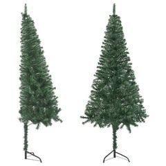 Dirbtinė kampinė Kalėdų eglutė vidaXL, žalia, 180 cm, PVC цена и информация | Искусственные елки | pigu.lt