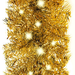 Рождественская гирлянда со светодиодными лампами, 10м цена и информация | Праздничные декорации | pigu.lt