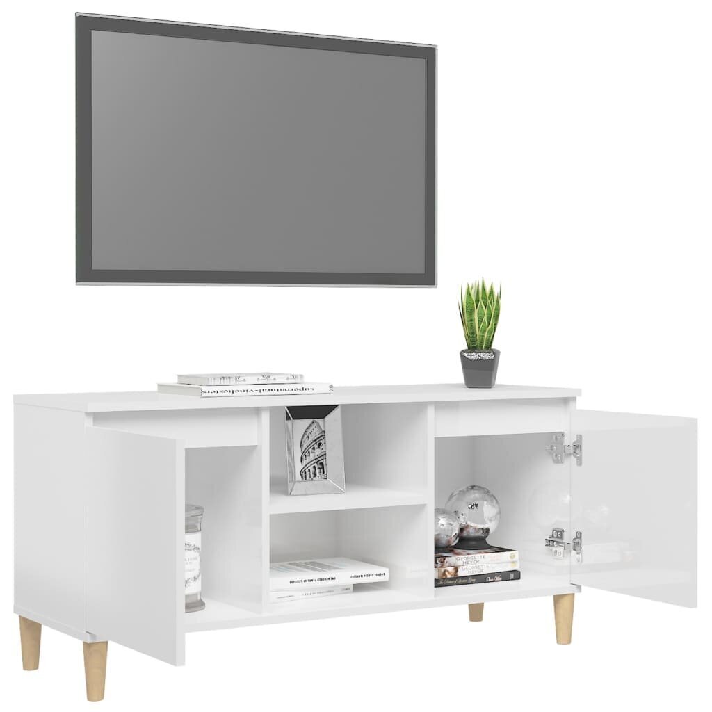 TV spintelė, 103,5x35x50 cm, balta kaina ir informacija | TV staliukai | pigu.lt