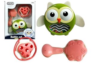 Barškučių-kramtukų rinkinys GUYI Rattle Set цена и информация | Игрушки для малышей | pigu.lt