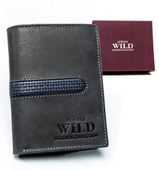 Natūralios odos piniginė vyrams Always WIld, juoda kaina ir informacija | Vyriškos piniginės, kortelių dėklai | pigu.lt