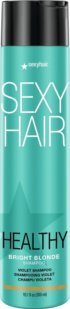 Violetinis pigmentinis šampūnas Sexy Hair Healthy Bright Blonde 300 ml kaina ir informacija | Šampūnai | pigu.lt