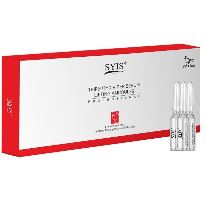 Veido serumas - ampulės Syis Tripeptyd Viper Serum Lifting Ampoules Professional, 10x3 ml цена и информация | Veido aliejai, serumai | pigu.lt