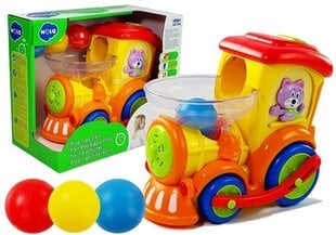 Edukacinis lokomotyvas su kamuoliukais цена и информация | Игрушки для малышей | pigu.lt