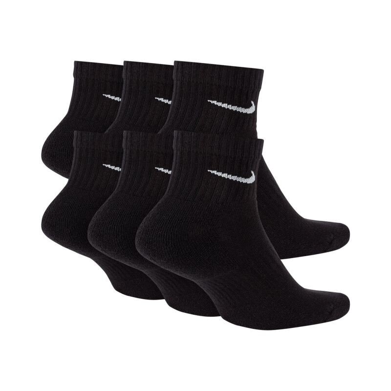 Kojinės vyrams Nike Everyday Cushion Ankle 6 vnt. juodos цена и информация | Vyriškos kojinės | pigu.lt