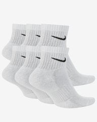 Nike Носки U Nk Everyday Csh Ankl 6Pr White SX7669 100 цена и информация | Мужские носки | pigu.lt