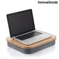 InnovaGoods nešiojamas stalas kompiuteriui su skyriumi daiktams Larage Home Living kaina ir informacija | Kompiuteriniai, rašomieji stalai | pigu.lt