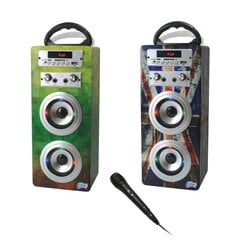 Karaoke kolonėlė su priedais Wooden Karaoke Speaker kaina ir informacija | Lavinamieji žaislai | pigu.lt