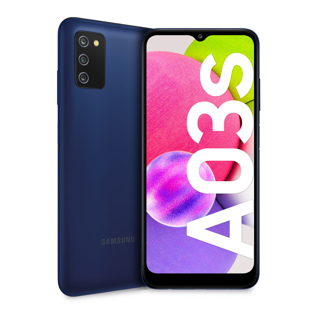 Samsung Galaxy A03s, 32GB, Dual SIM, Blue цена и информация | Mobilieji telefonai | pigu.lt