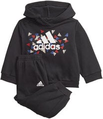 Cпортивный костюм Adidas I Bos Gra Jog Black GT9502/104 цена и информация | Комплекты для мальчиков | pigu.lt