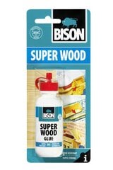 Medienos klijai Bison® Super Wood, 75 gr kaina ir informacija | Klijai | pigu.lt