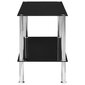 Kavos staliukas, 110x43x60 cm, juodas цена и информация | Kavos staliukai | pigu.lt