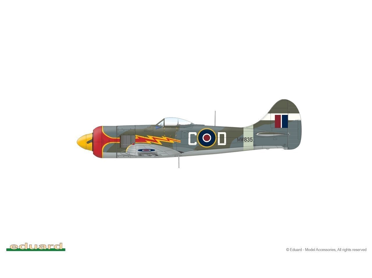 Konstruktorius Eduard - Tempest Mk.II early version ProfiPack Edition, 1/48, 82124 kaina ir informacija | Konstruktoriai ir kaladėlės | pigu.lt