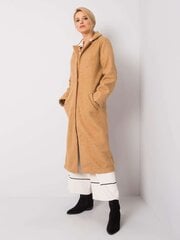 Бежевое пальто из букле RUE PARIS  цена и информация | Женские пальто | pigu.lt