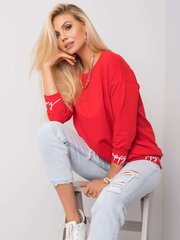 Džemperis moterims, raudonas kaina ir informacija | Džemperiai moterims | pigu.lt