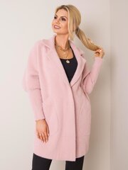 Пушистая шубка из альпаки пудрово-розового цвета цена и информация | Женские куртки | pigu.lt