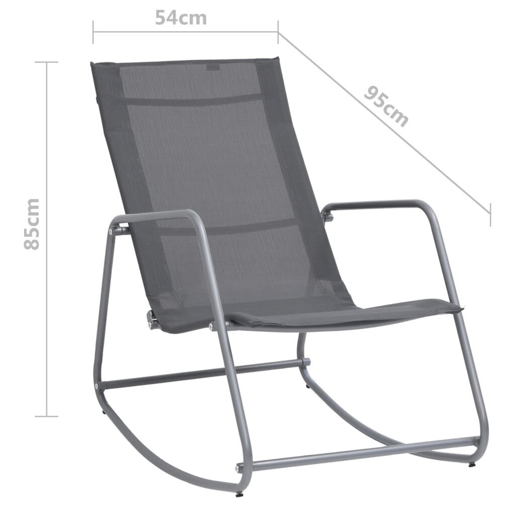 Supama sodo kėdė, 95x54x85 cm, pilka kaina ir informacija | Lauko kėdės, foteliai, pufai | pigu.lt
