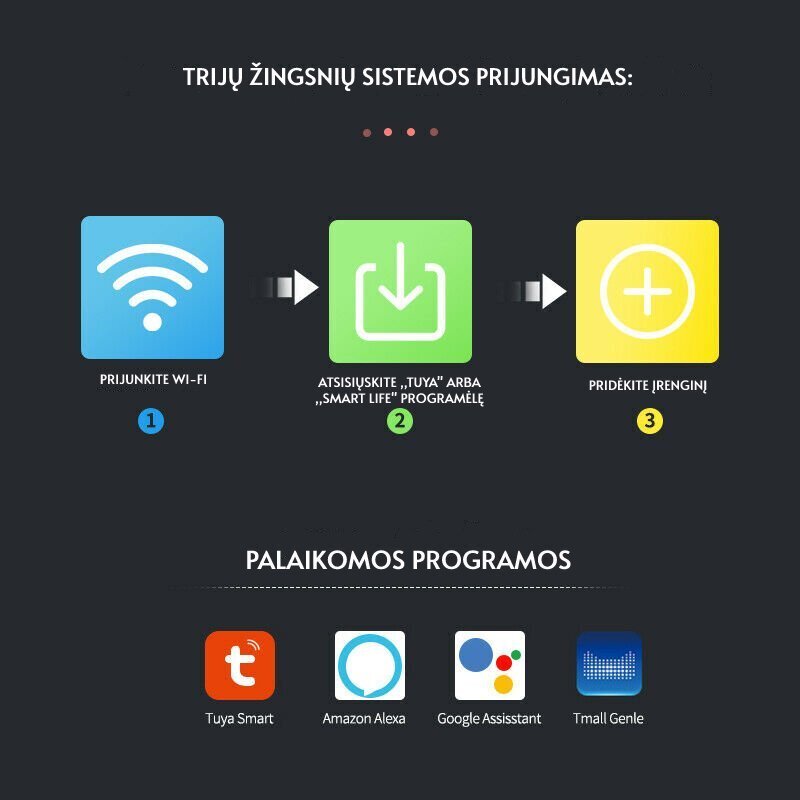 Wi-Fi nuotolinės apsaugos sistema kaina ir informacija | Apsaugos sistemos, valdikliai | pigu.lt