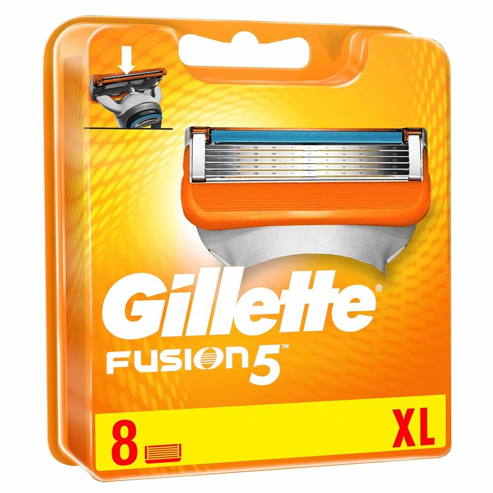 Skutimosi skustuvas Fusion 5 XL Gillette, 8 vnt kaina ir informacija | Skutimosi priemonės ir kosmetika | pigu.lt